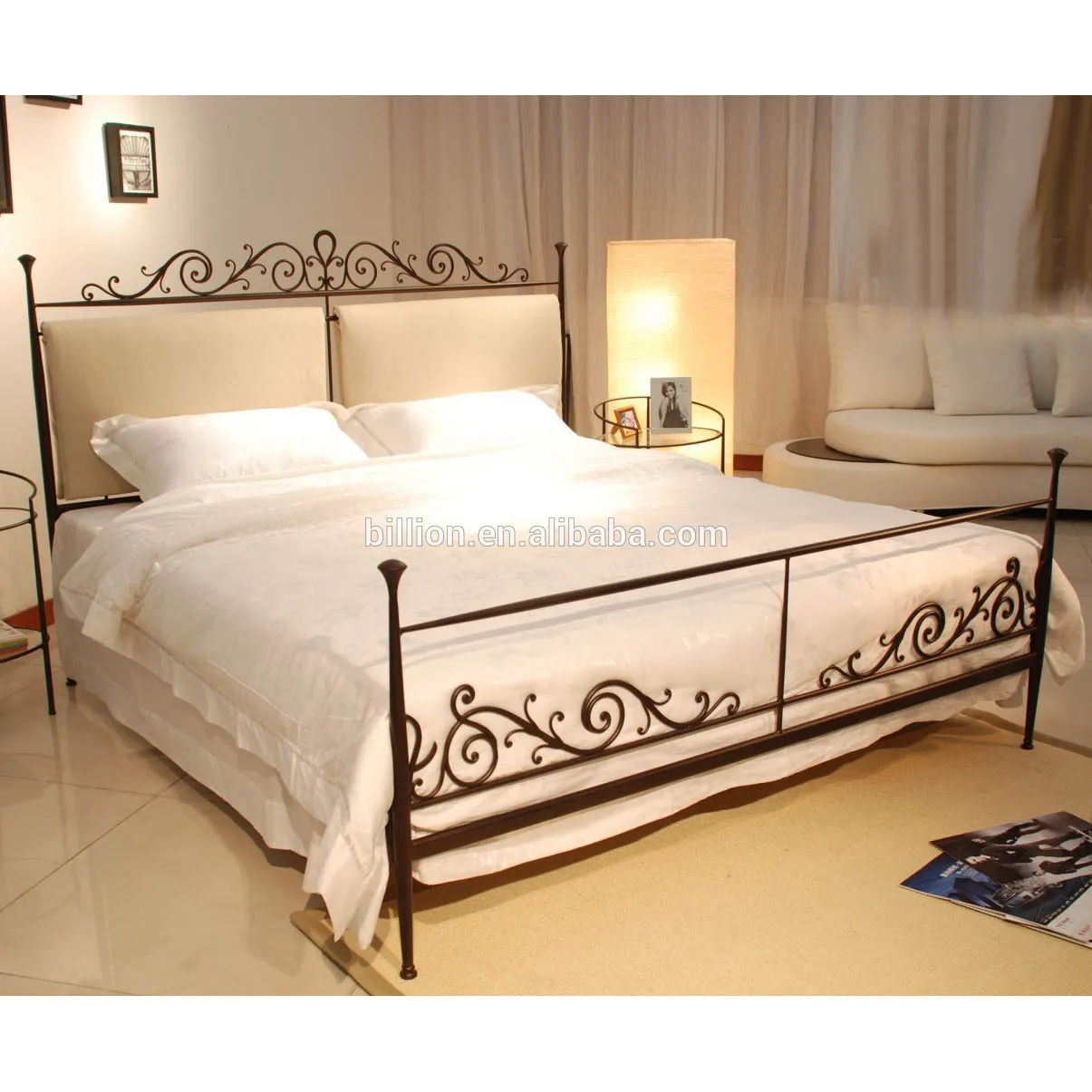 hebei factory king queen double single twin size metal bed frame