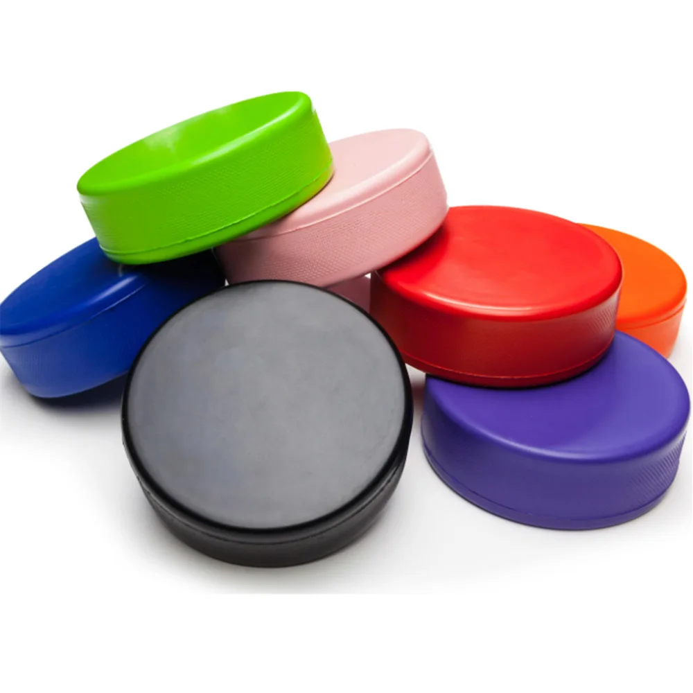 Colorful customized printing rubber ice puck hockey puck