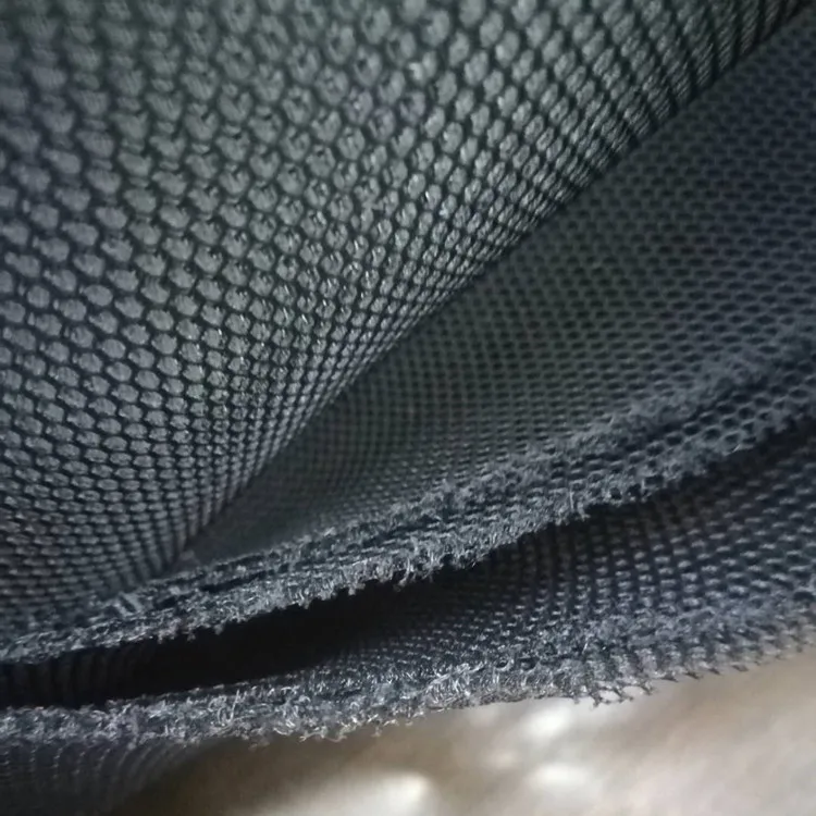 100% Polyester 150gsm light weight 3d Air Mesh Fabric transparent hole mesh for auto pillow