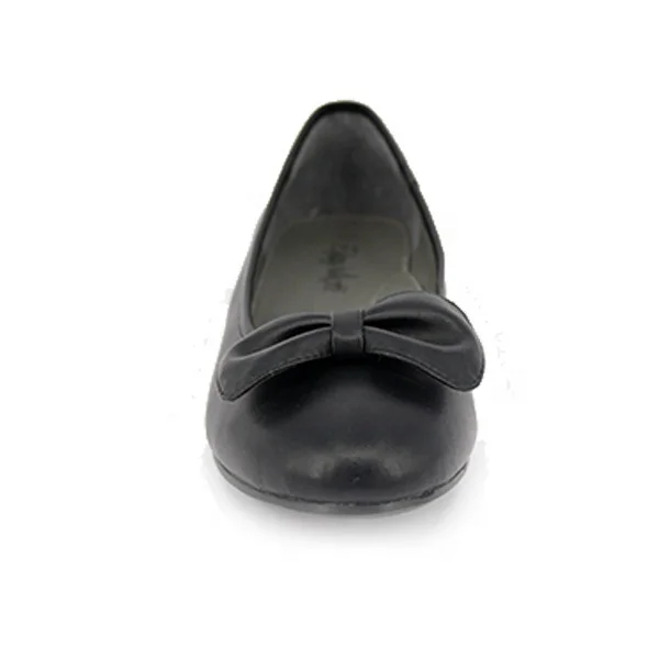 Choozii Customize Black Kids Bulk Bow Dress Children Leather Teenage Girls Slip on School Shoes