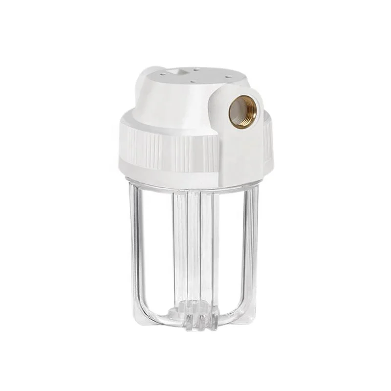 Manufacturer low price 5 Inch Whole House Brass/Plastic Inlet Clear/Black/White Water Filter Housing
