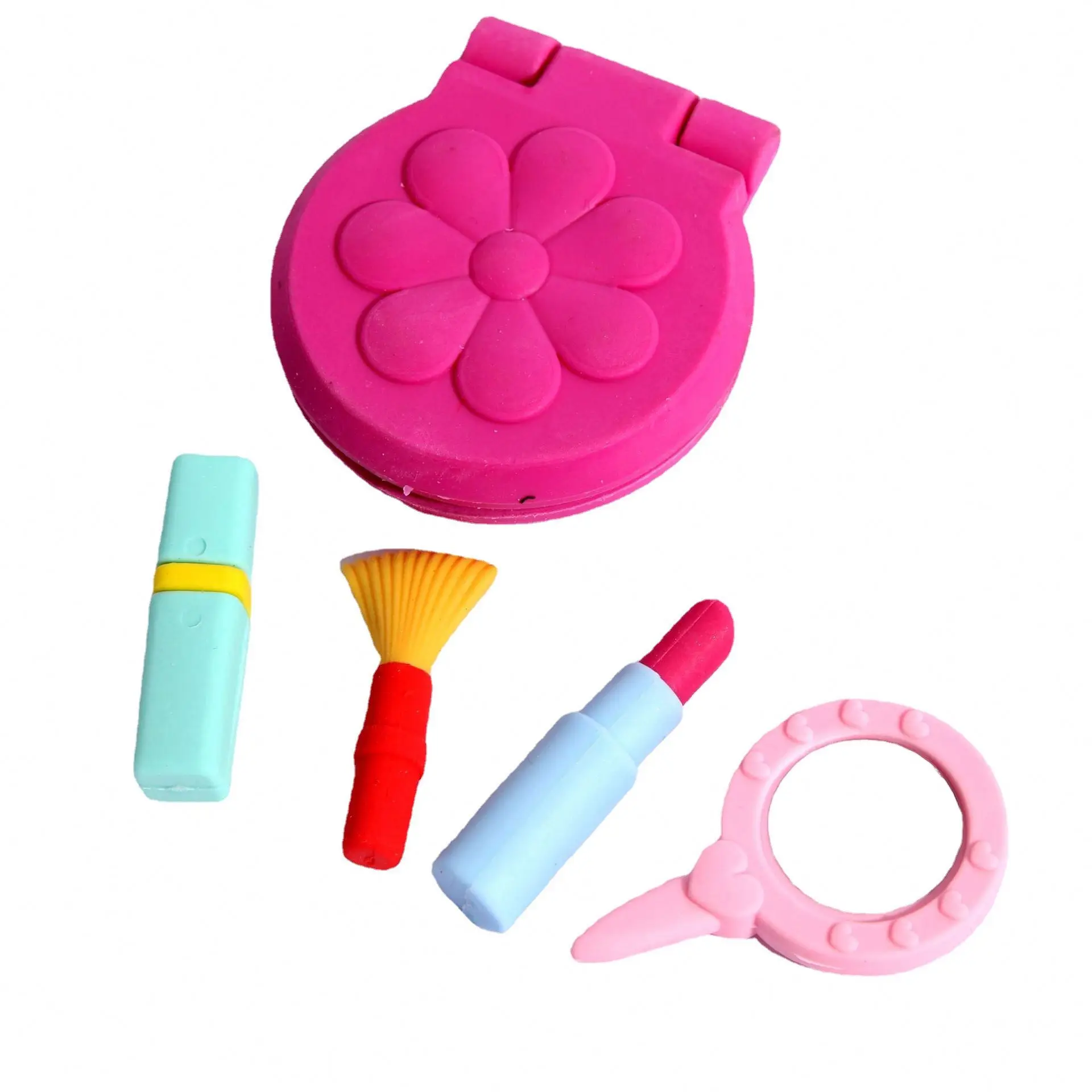Creative eraser sets school stationery gift set kawaii cute make up eraser for girls