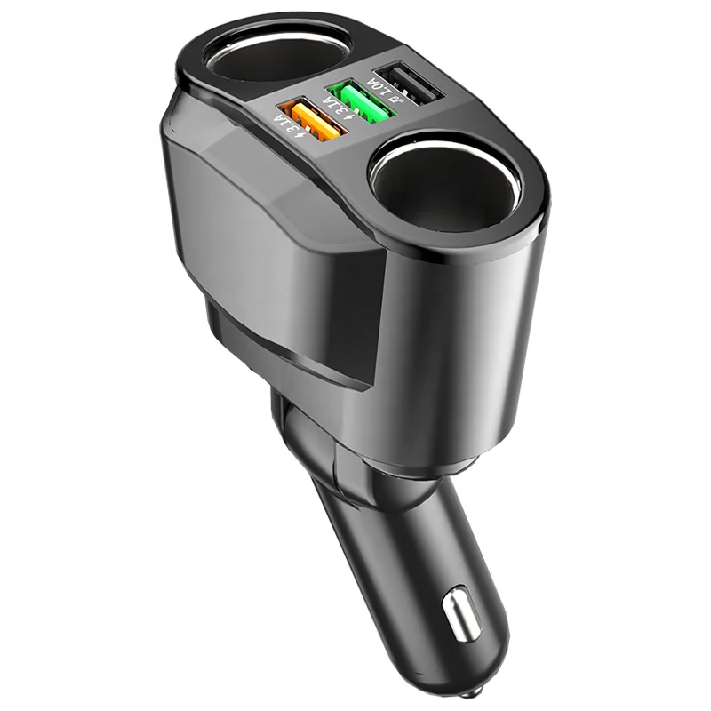 Quick Charge 3.0 Cigarette Adapter Car Charger 3 USB Ports 2 Socket Car Splitter car cigarette lighter charger socket guangdong