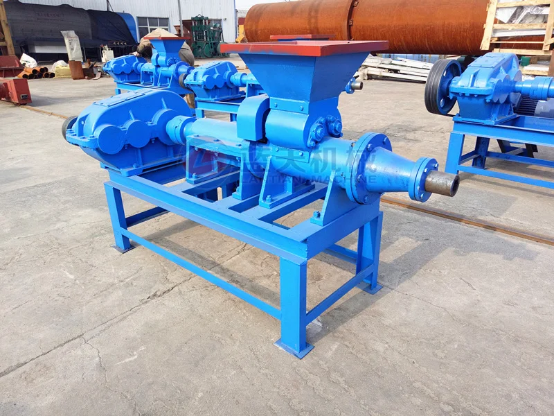 Small scale rice husk charcoal briquette extruding machine extruder for shisha making