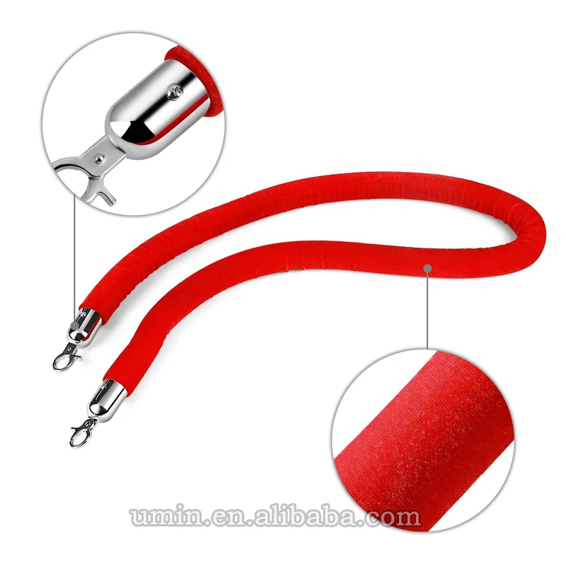 Complete Sets of Crowd Control Stanchion and Red Velvet Cord