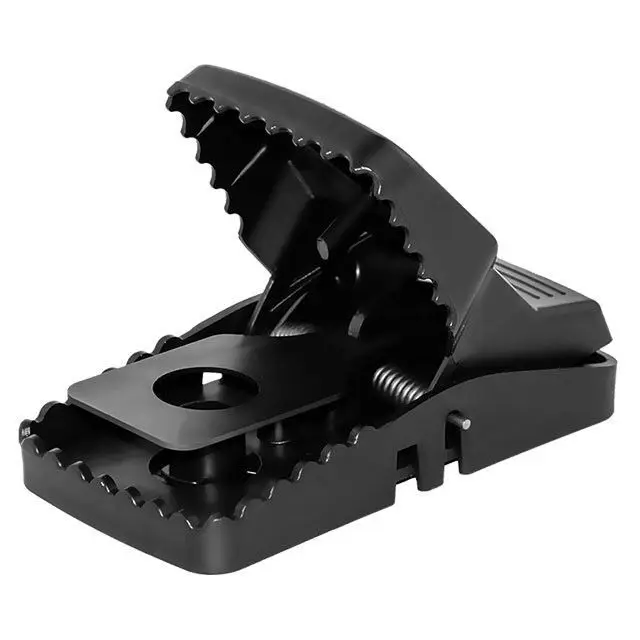 RS847 Home Kitchen Catcher Killer Rat Traps Household High-sensitivity Mouse Clip Black Plastic Automatic Mousetrap