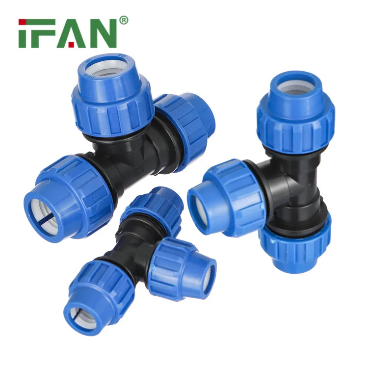 IFAN хорошая цена PE Трубопроводные фитинги Тройник PP компрессионные PE100 HDPE