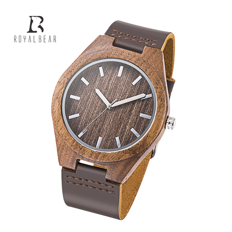  Custom logo women men minimalist unique wood bamboo