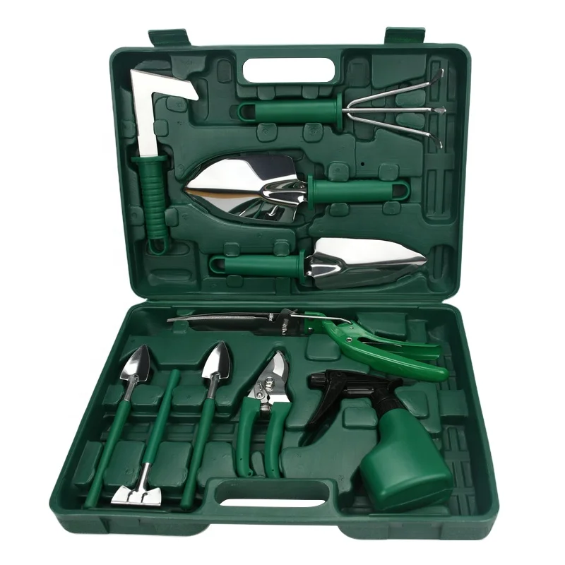garden tool set best selling product Multifunction garden hand tools weeding and cutting branches green garden tools