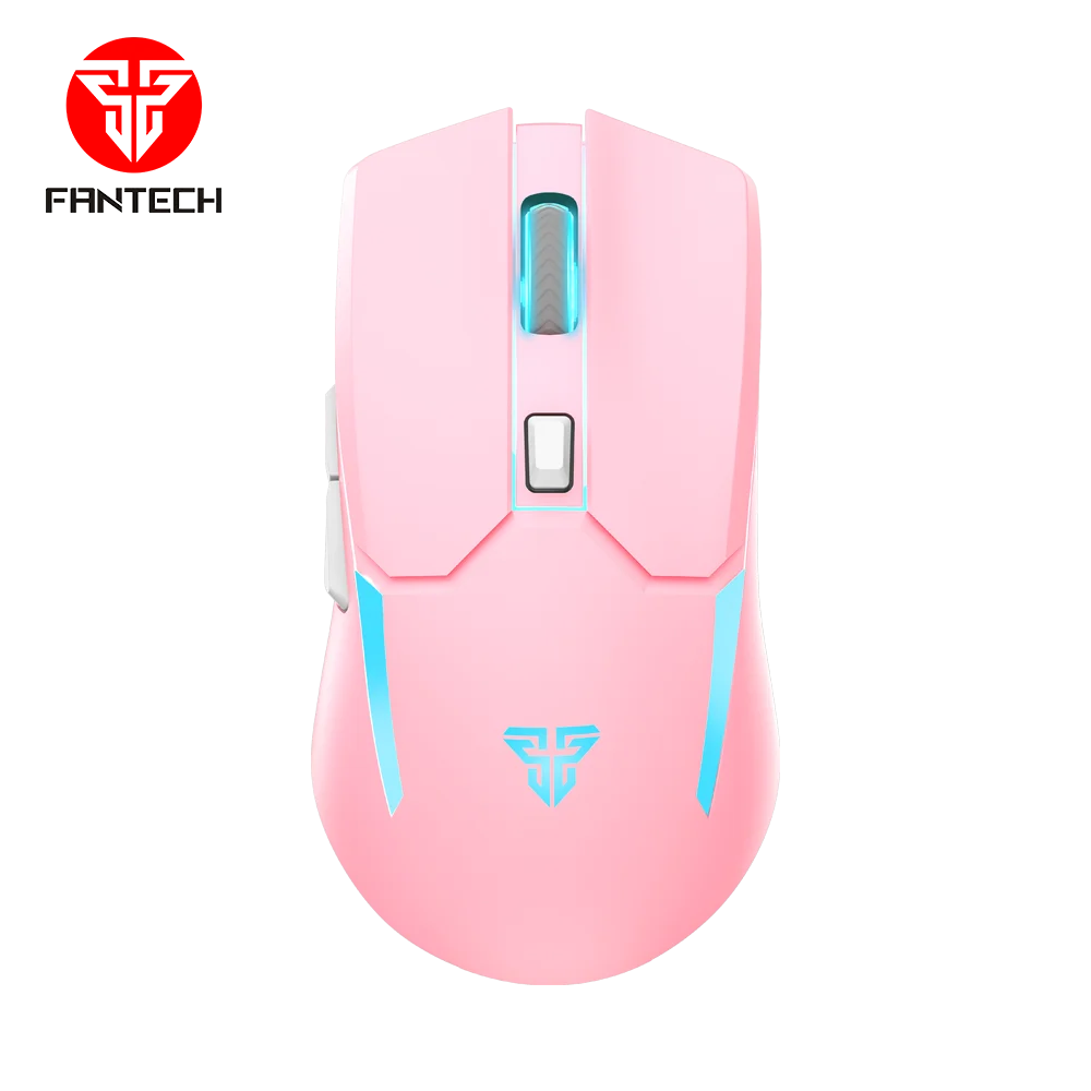 Fantech WGC2+ Sakura Edition  Ready to Ship Gaming Mouse Wireless Charging Pixart Sensor Hot Sell Mouse Gaming