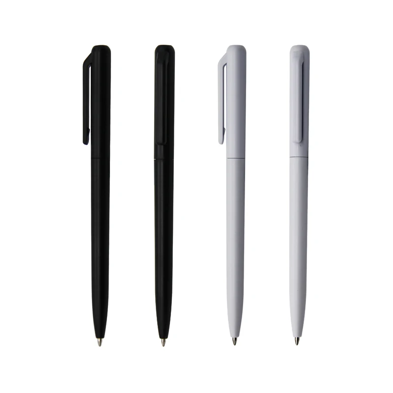 Blue Black Ink Slim Twist Pen Plastic Ballpoint Pen For Promotional Advertising Gift