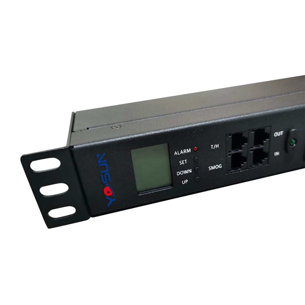 Smart RS485 Monitor Meter Black Metal IEC C13 PDU for Internet Data Centre