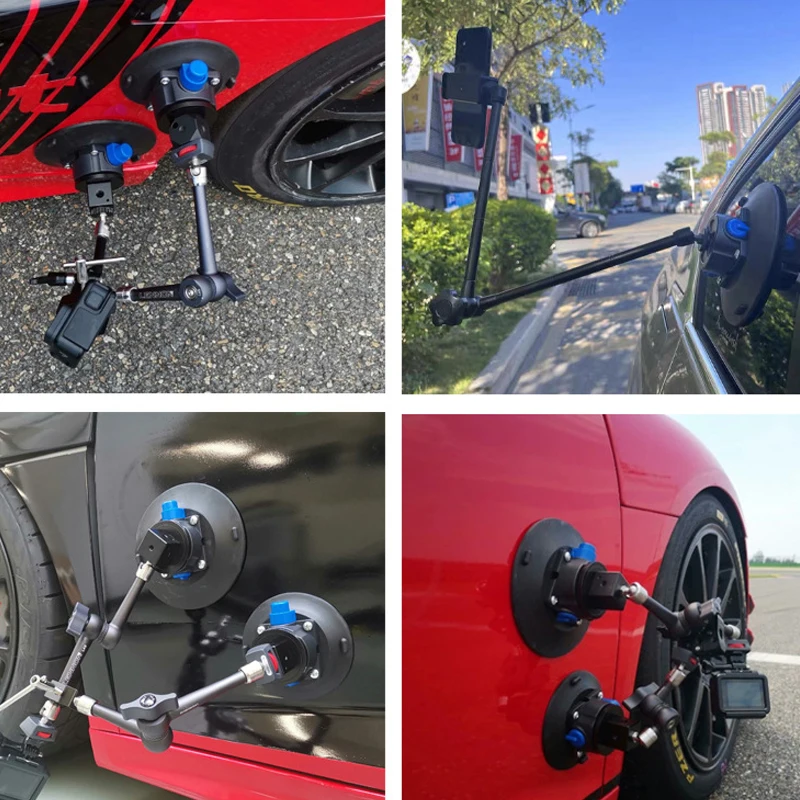 6 inch Suction Cup Pump Active Vacuum Lifter For Flat Curved Surface Car Dent Repair Fixed Luggage Rack Fixed Car Camera