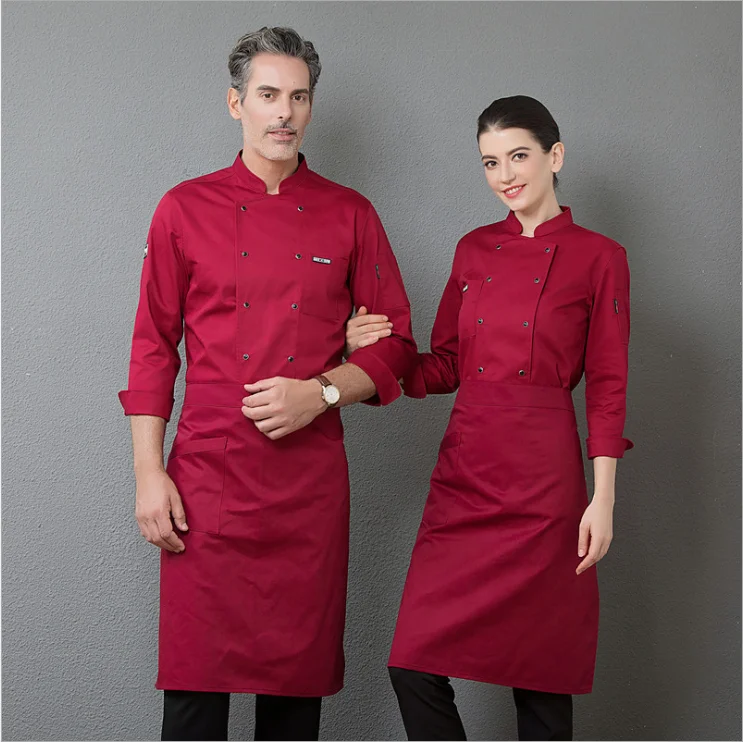 Cyalaa 2021 Manufactured Customized Long Sleeve Breathable Chef Uniform