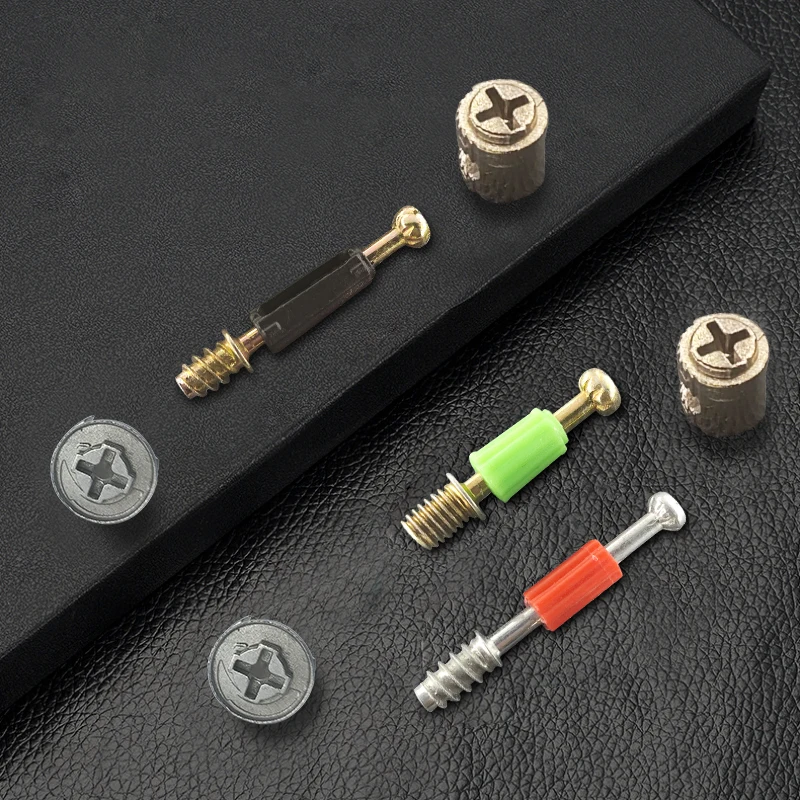 Zinc Alloy  Mini Fix Eccentric Cam Lock Dowel Fitting Screw Connector Cam Bolt Screw