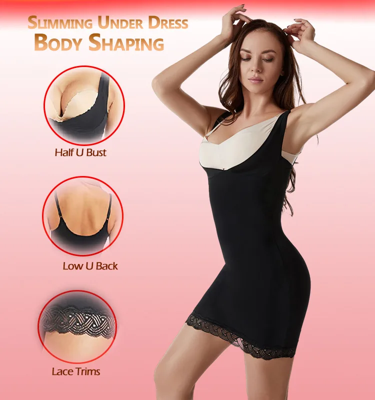 High Quality Body Shapewear Dress High Resilience Skin-friendly Perfect bodysuit casual dress for women