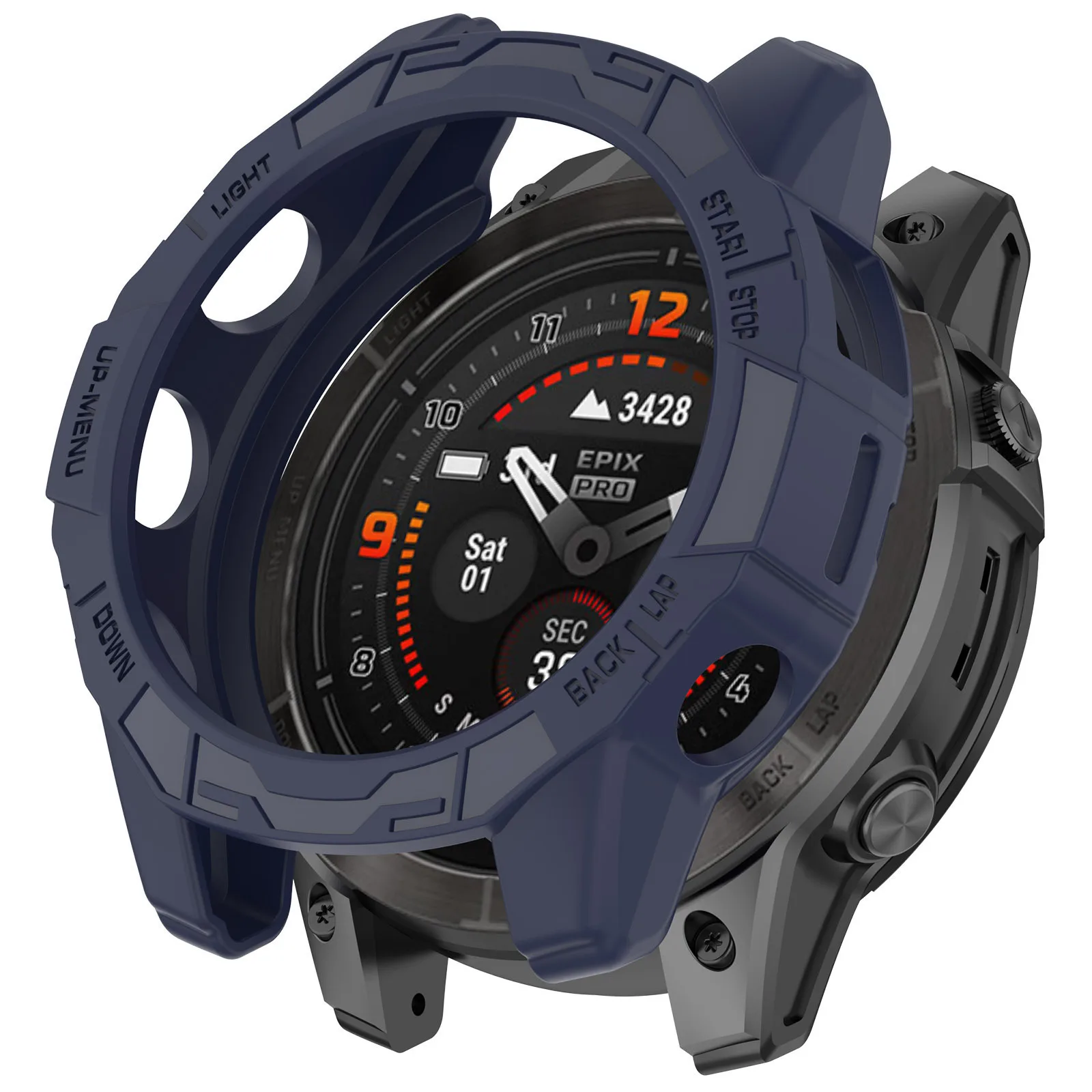 Полый полукруглый чехол для часов защитный бампер Garmin fenix7 pro Epix Pro 42 мм