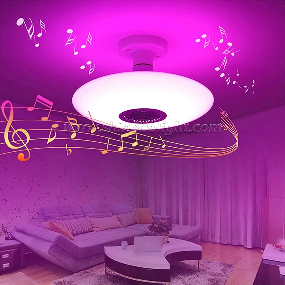 Smart Led Bulb Music Light RGB Colorful E27 Lamp Holder Remote Control Light Speaker Decoration Atmosphere Lamp