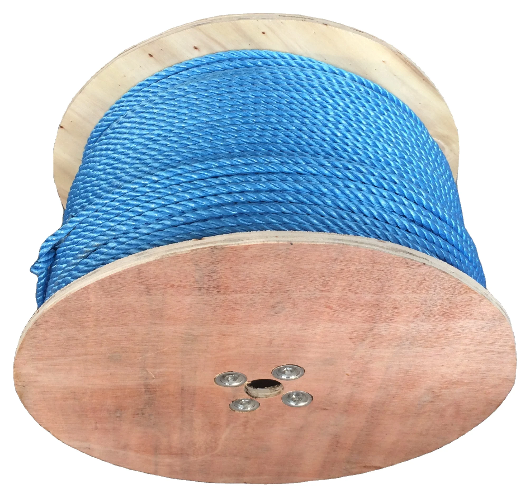 China Manufacturer Supply PP Polypropylene Rope In 3-Strands Plastic Danline Crab Trap Ropes With Green Color For FIshing 6MM