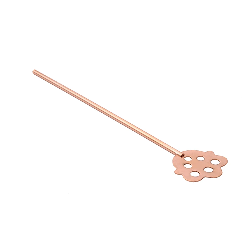Popular Rose Long Stainless Steel Cocktail Stir Bar Stirrer Bar Swizzle Stick