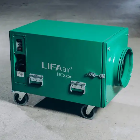 Lifa Hc2500 Filtering Airborne Pollutants Building Construction Dust Pulverized Asbestos Renovation Air Hepa Clean Equipment