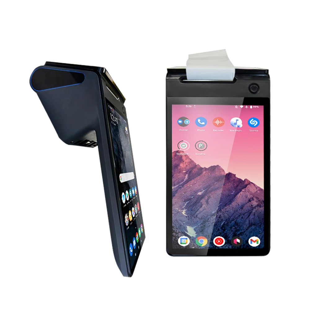 Мобильный двойной экран POS Android 8 0 дюймов портативный терминал GMS NFC платежный автомат Z150