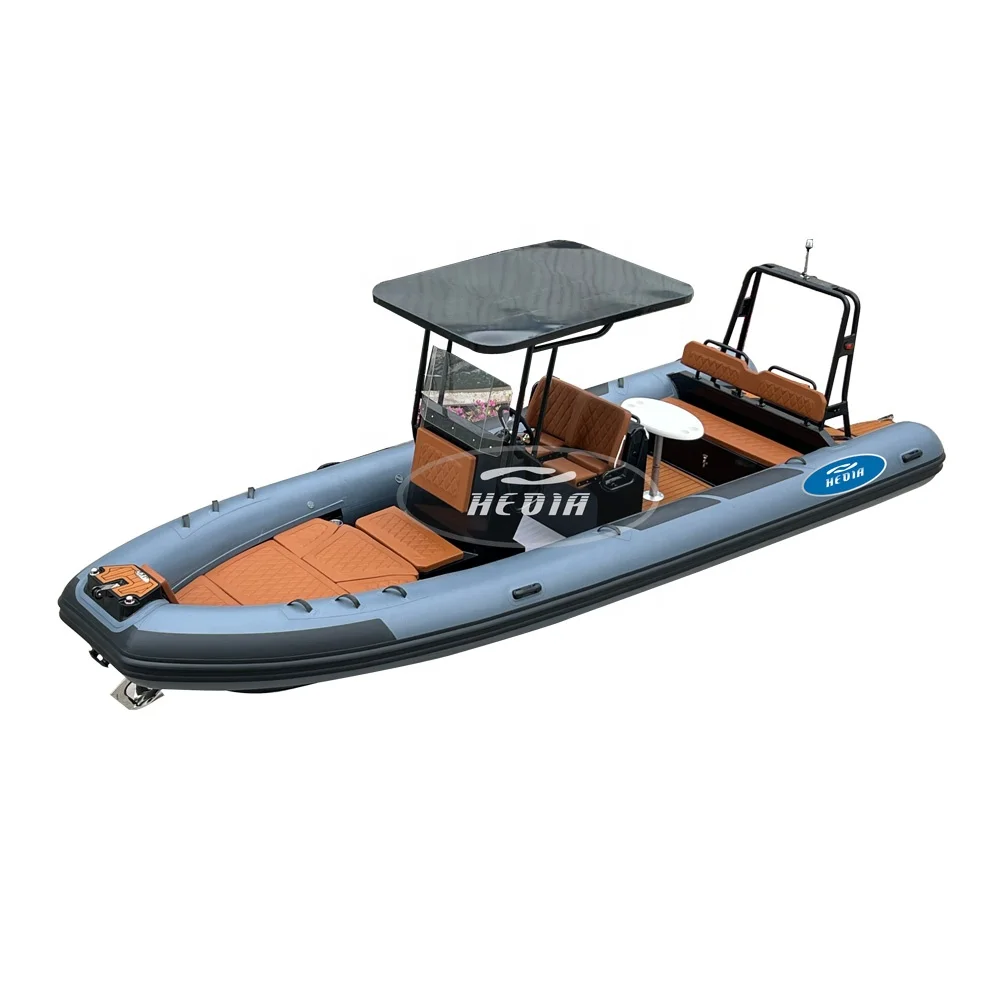 23ft RIB700 сверхмощный 13-местный алюминиевый корпус ПВХ ребро лодки надувные жесткий для патрулирования