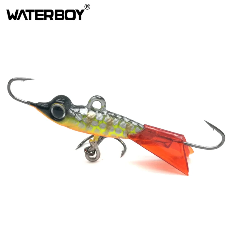 WATERBOY Jig Bait Fishing Hooks 3D Fish eyes Lead Hard Jigging Lure 3.8cm 5g Balancer Winter Ice Fishing Lure
