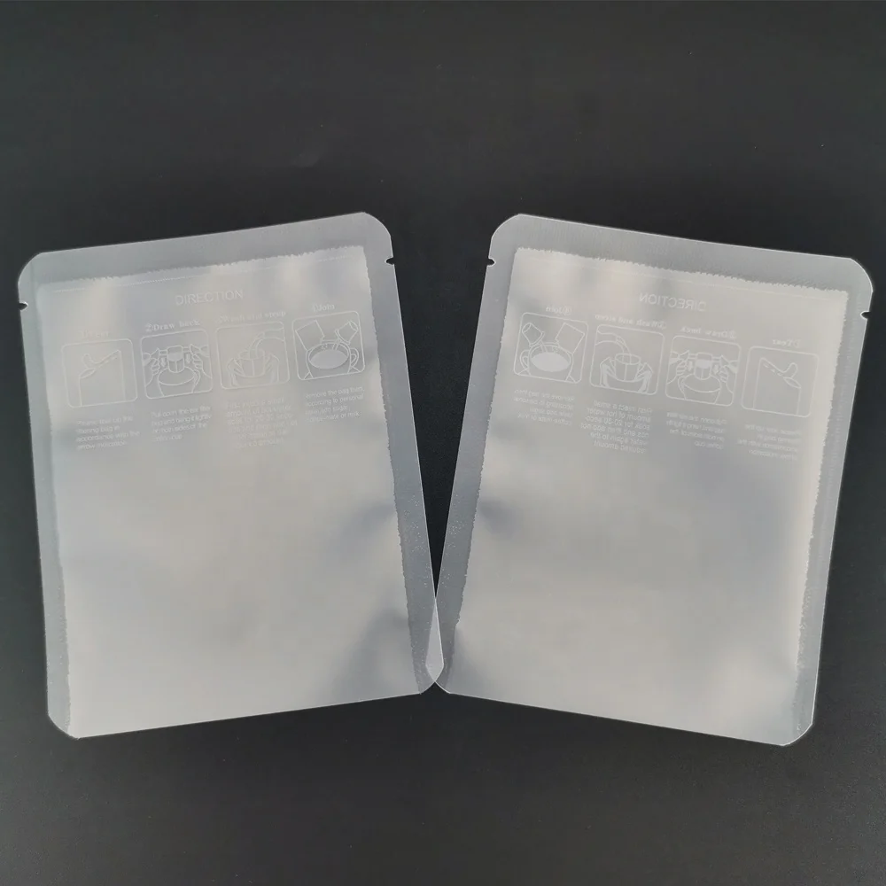 stock portable disposable customized home office beans hanging ear drip printed sachet plastique coffee filter packaging bag