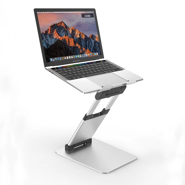 Great Roc Office Solutions Aluminum Ergonomic Notebook Laptop Holder Standing Workstation Laptop Lap Desk Portable Laptop Stands