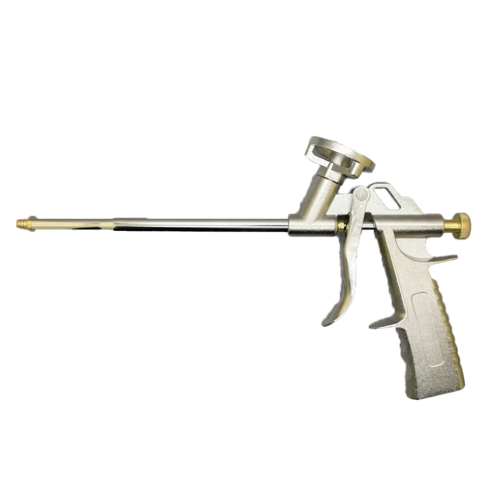 Professional Heavy Duty Aluminium Foaming Gun Manufacture Adjustable Polyurethane Foam Spray Gun for Industrial and DIY