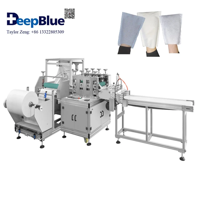 Body Cleaning Square Gloves Machine Disposable Cleansing Gloves Machine Spunlace Non Woven Washing Gloves Machine