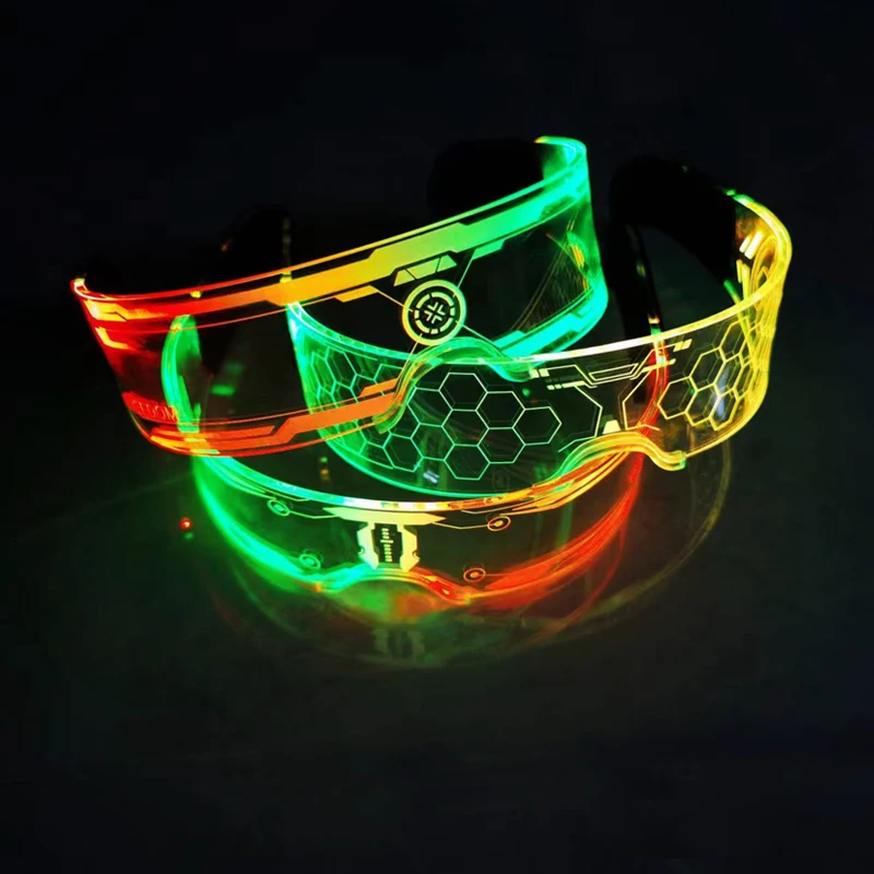 Top Fashion Apollo luminous led glasses creative party led light up sunglasses party supplies