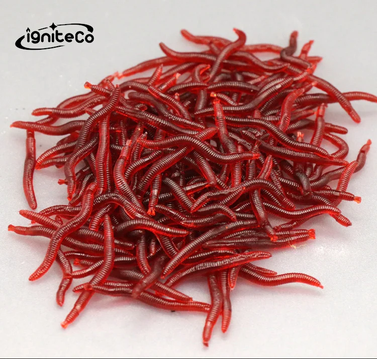 1Kg 4cm Earthworm Fishing Grub Lures