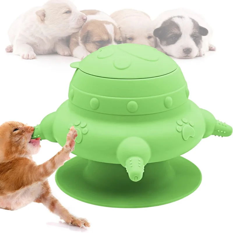 240ml Silicone Puppy Milk Feeder Bowl with 4 Teats Puppy Bottles Feeding Station for Feeding Kittens, Puppies and Rabbits