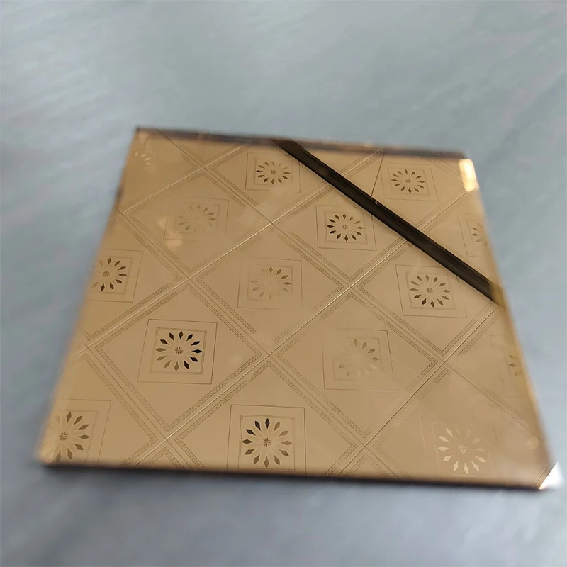 one side 3mm melaleuca large laminate prices antique rose gold acrylic float mirror sheet wholesale supplier