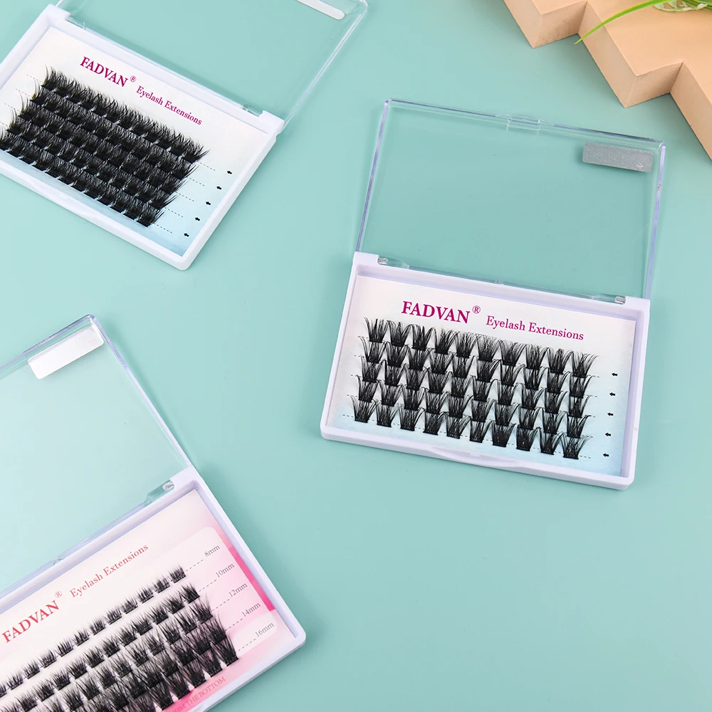 Hot Sales Russian Volume Cluster Lashes Handmade Natural Segmented Eyelash Self Grafting Diy Eyelash Extension