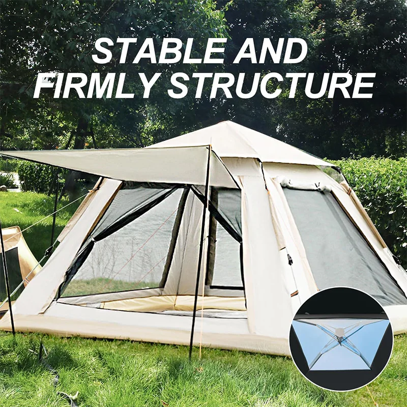 Factory Direct Portable Tente Camping Qonflable Tents Camping Outdoor Waterproof Camp Tent