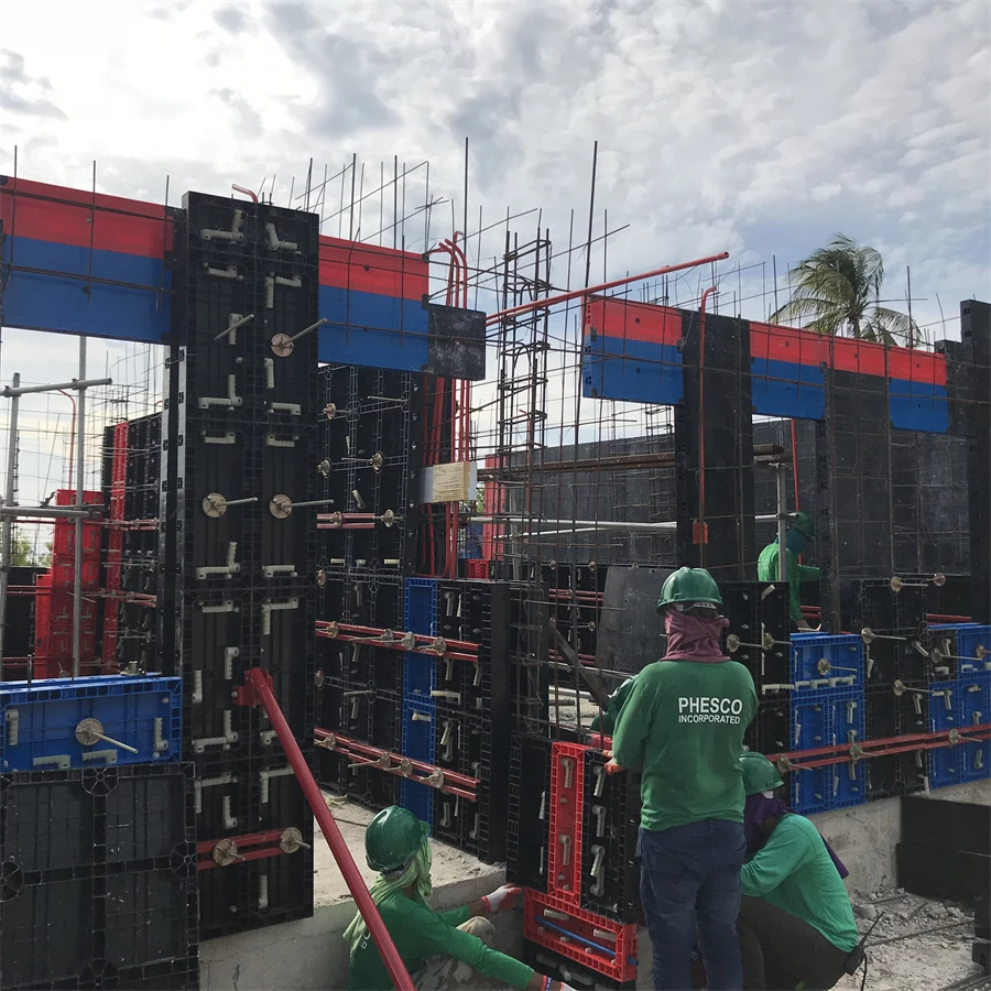 TECON Plastic Formwork Concrete Reusable Plastic Forms for Slab Wall Column Construction