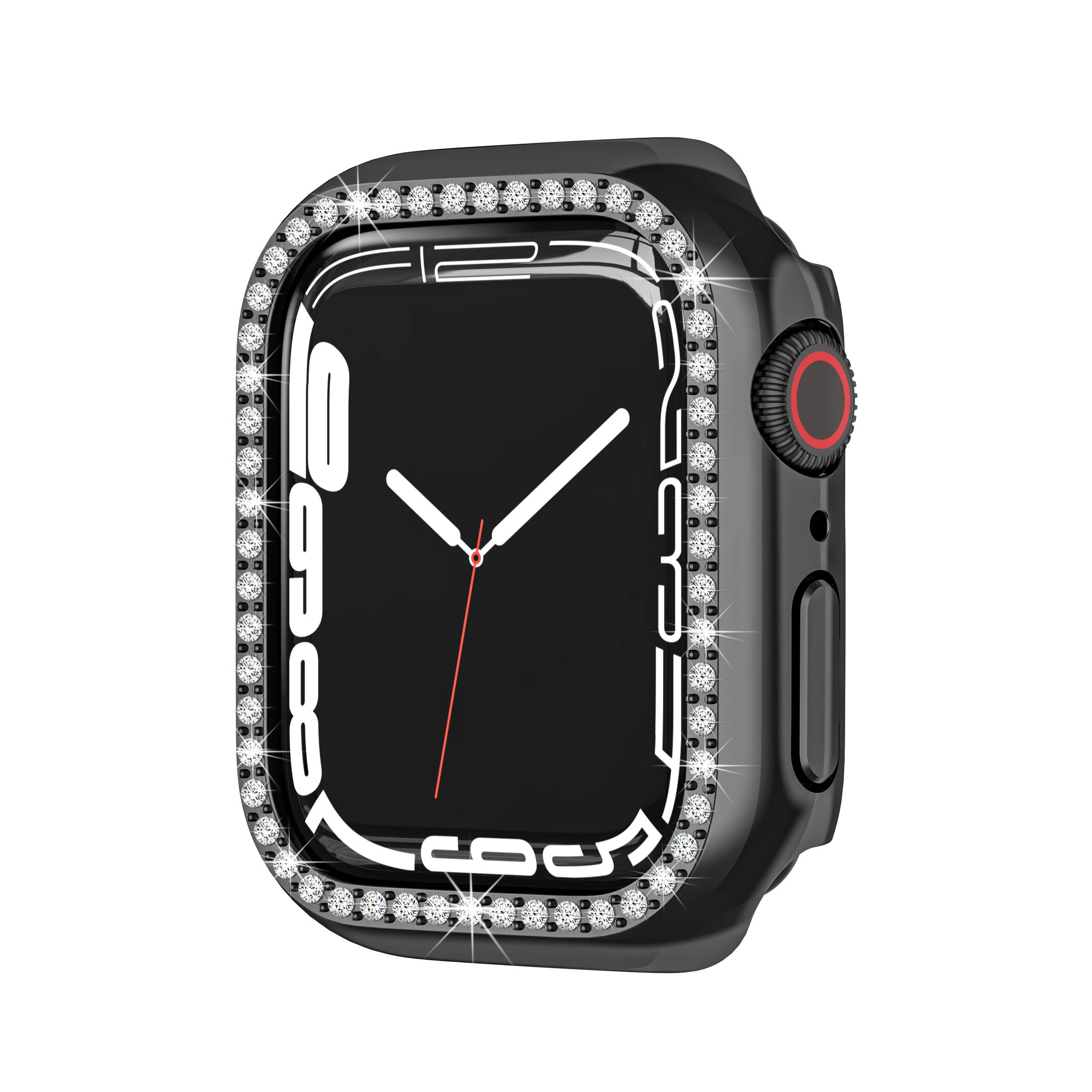 Роскошный чехол для часов Apple Watch 41 мм 45 ПК Алмазный наручных Iwatch серии 7 яркое
