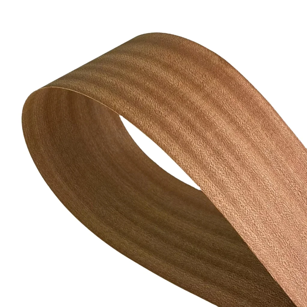 Wholesale Sliced Natural Wood Veneer Sheet Quarter Cut Sapele Veneer Sapele Mahogany Veneer for Wall Panel Furniture