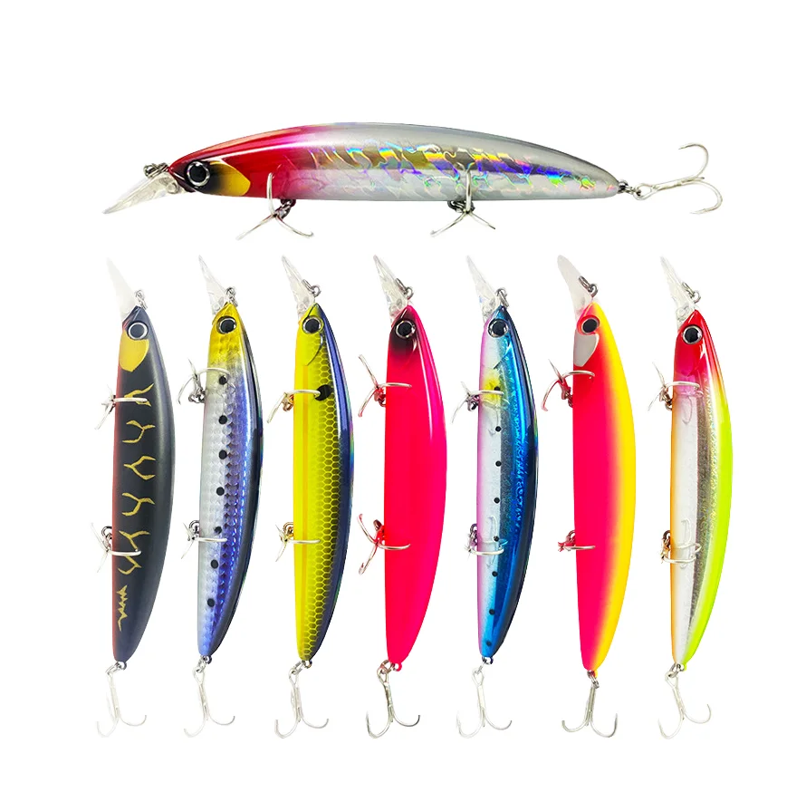Jetshark Fishing Lure 110mm 20g  Crankbait 110F Artificial Plastic Hard Bait Fishing Tackle Floating Japan Minnow Lures