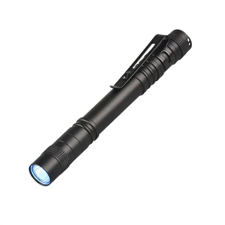High Power dry battery light up Led Penlight Doctor Pocket clip Led Pen Torch Light