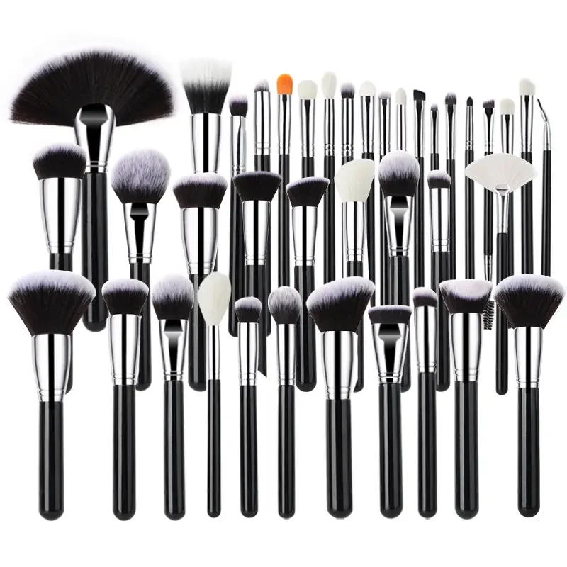 40 Piece Full Set Cosmetic Brush Artist Brush Professional High-grade Luxury Synthetic Private Label 40 Pcs Makeup Brush Set