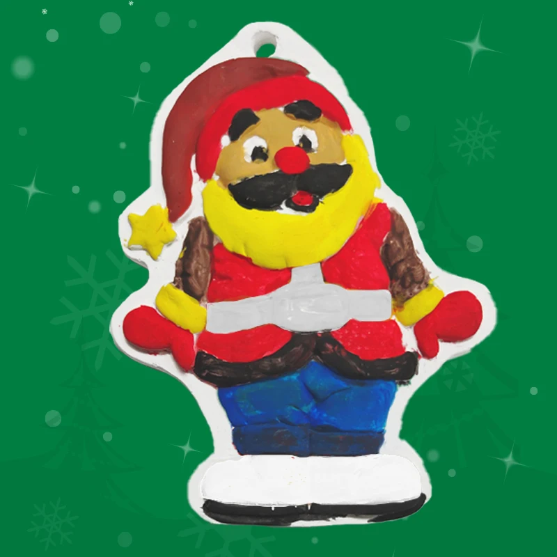 DIY toys make your own christmas Plaster painting kit drawing kit educational arts and crafts kit color for kids