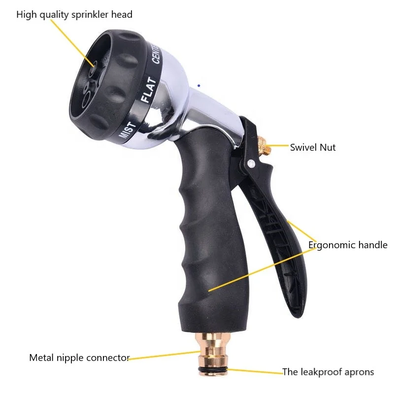 
Extended Garden Plastic Water Gun Hose Spray High Pressure Water Spray Nozzle For Garden Hose Spray Jet Fire Garden Hose 