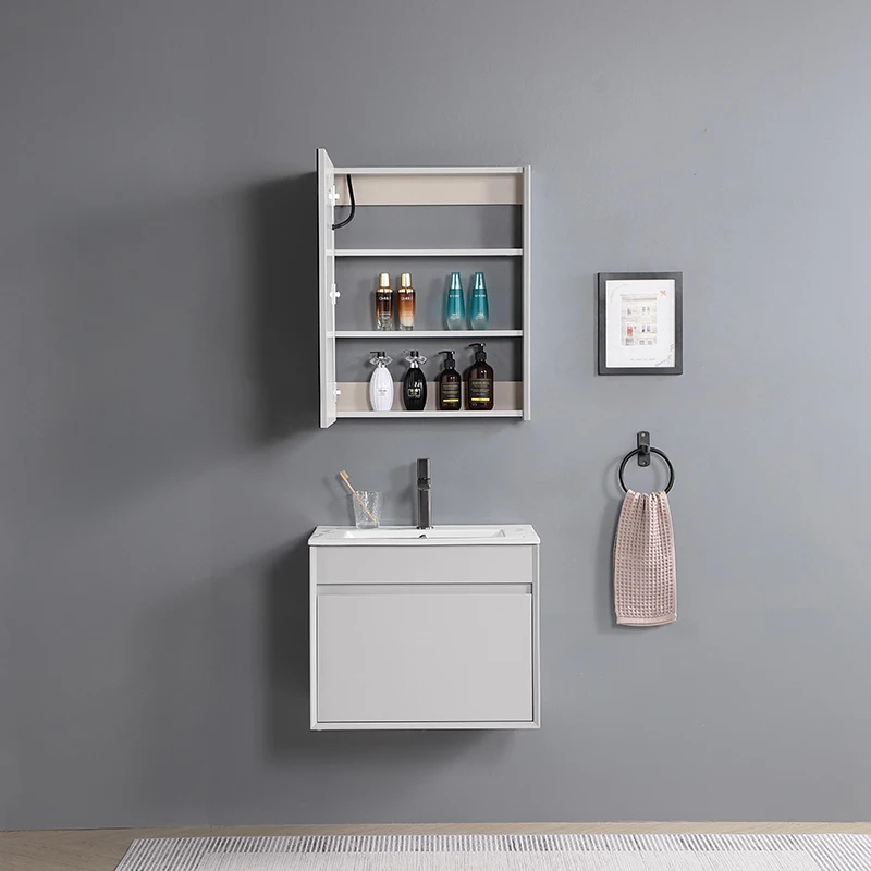 Custom wall hung bathroom cabinet sanitary ware toilet furniture cabinet set bathroom vanity with wash basin