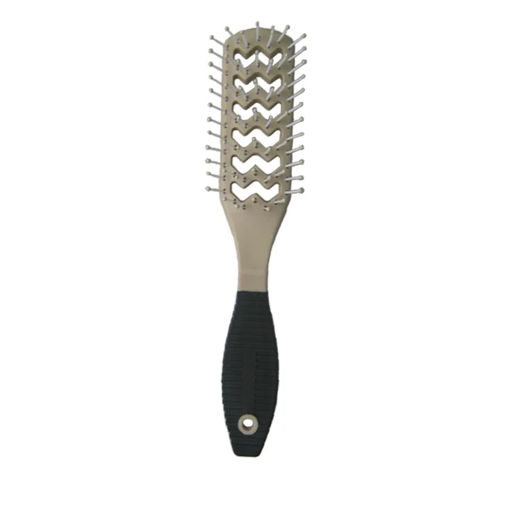 Rubber Handle Quality Nylon Ball Tips Bristles Vent brosse a cheveux Tangle Hair Brush