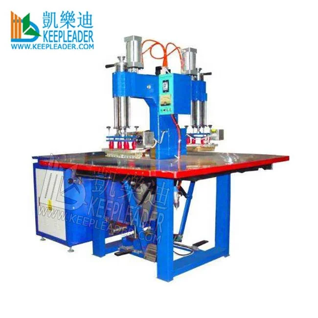 Hydraulic Double Heads Seamless High Frequency Welding Machine of Shoe Upper Insole_EVA_TPU Badge Patch Embossing HF/RF Welder