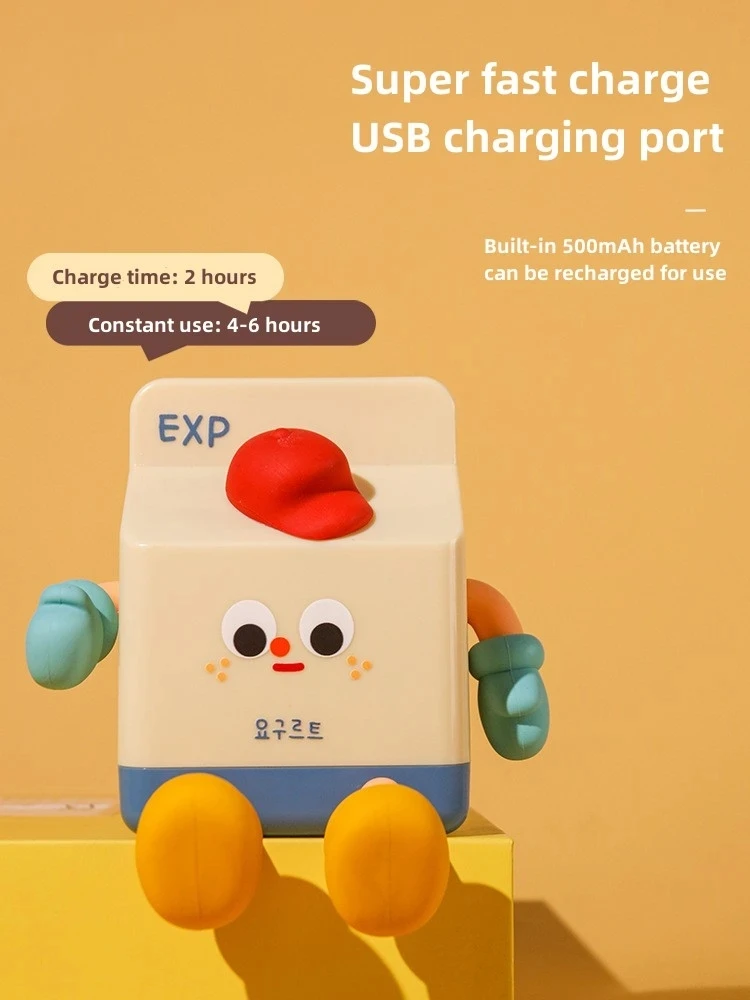 Kwaii 3d Anime Lamp Bedroom Bedside Camping Kitchen Lamp Milk Box LED Night Light For Kids Birthday Gift Toys